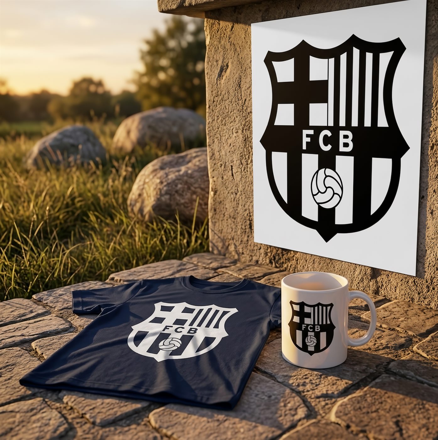 Barcelona Logo Laser-cut wall art