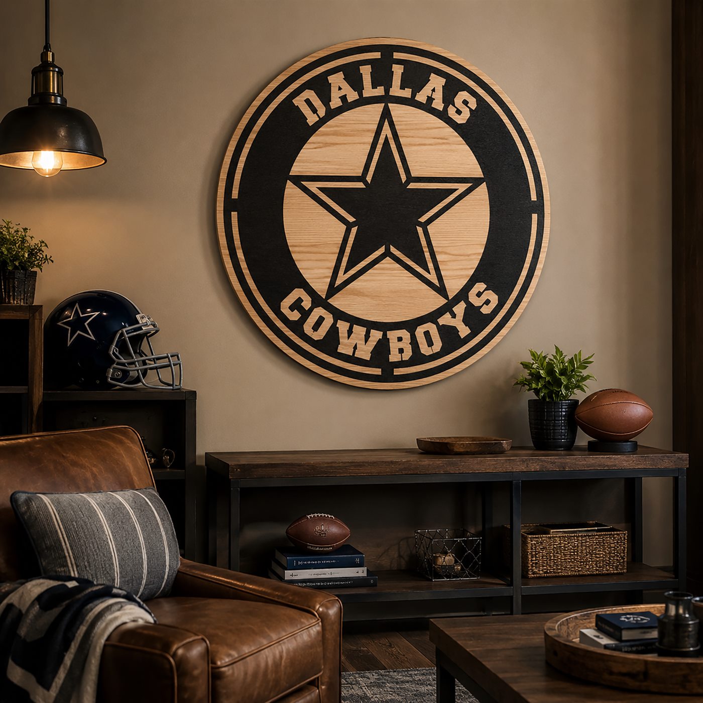 Dallas Cowboys Logo Laser-cut wall art